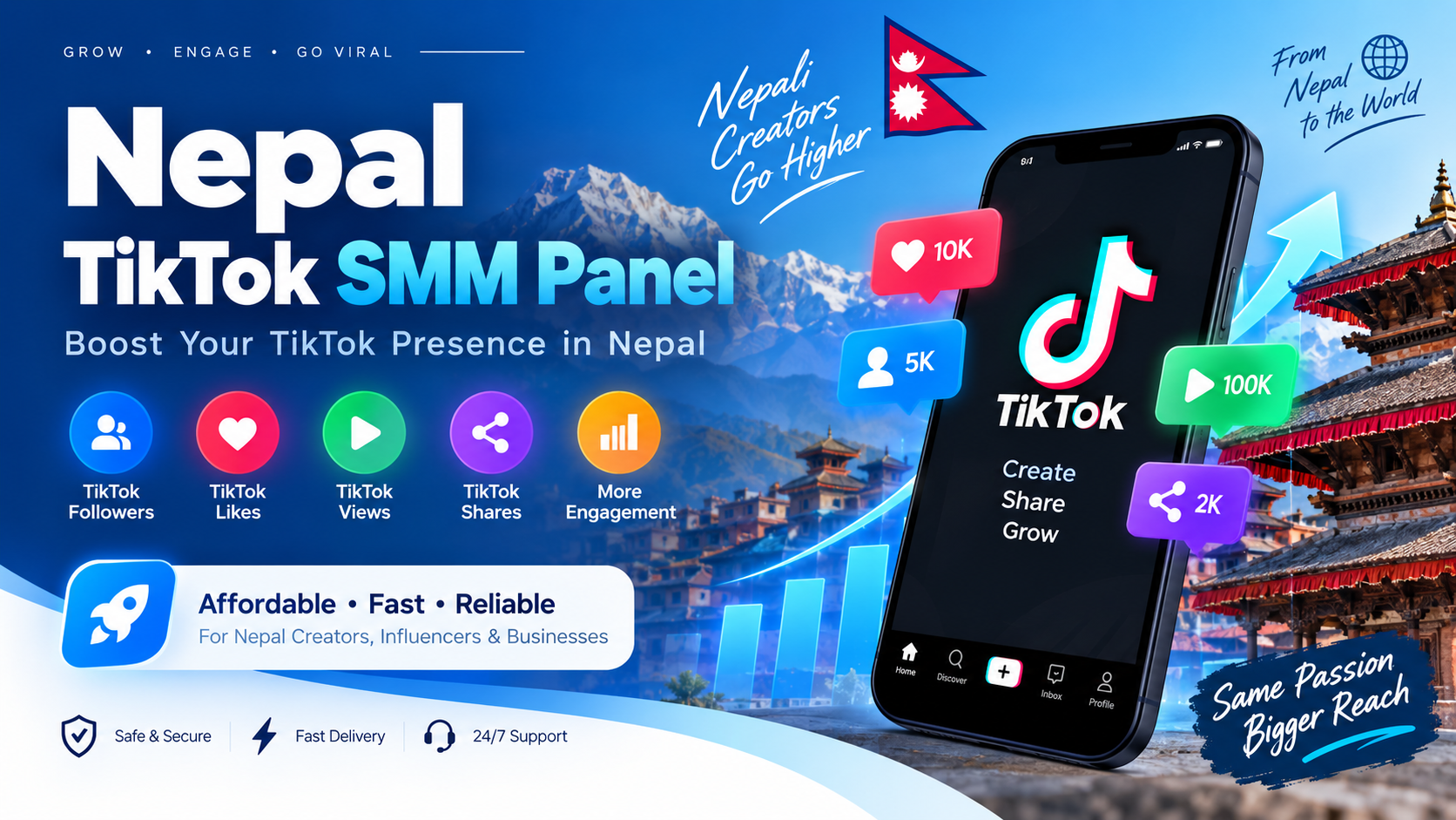 Nepal TikTok SMM Panel – Affordable TikTok Marketing Services