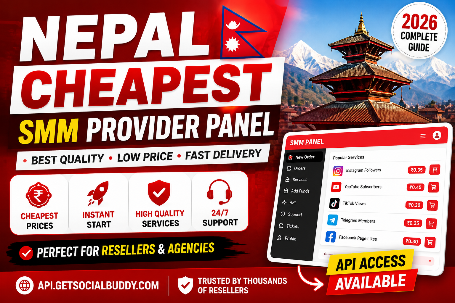 Nepal Cheapest SMM Provider Panel – High Quality Social Media Marketing Services