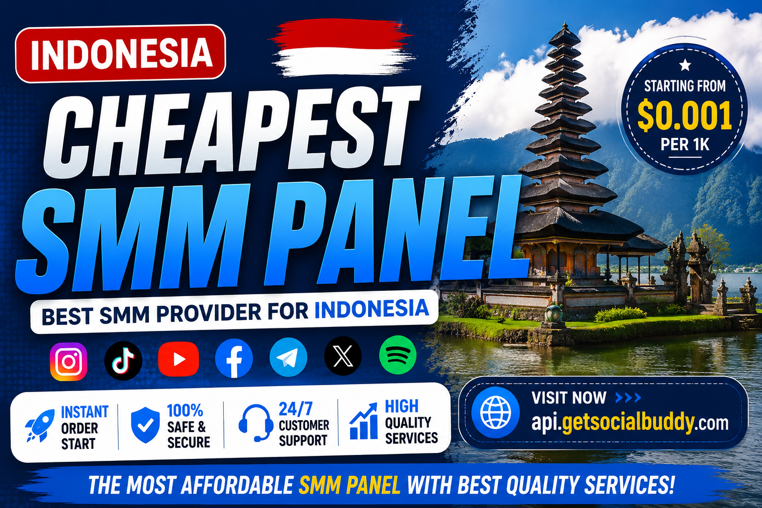 Indonesia Cheapest SMM Provider Panel – Affordable Social Media Marketing Services.